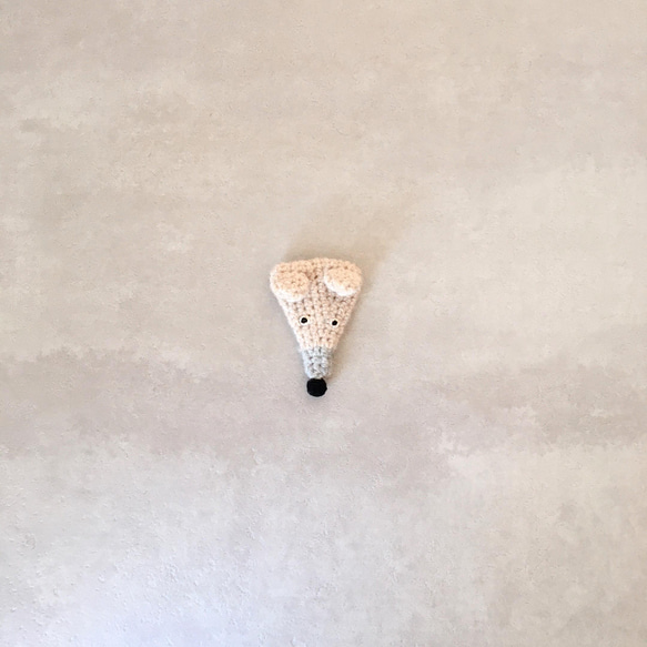 しろくまのブローチ 1枚目の画像