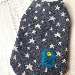 犬服ハンドメイド ジャガードニット レイヤードルック ミシンライブ