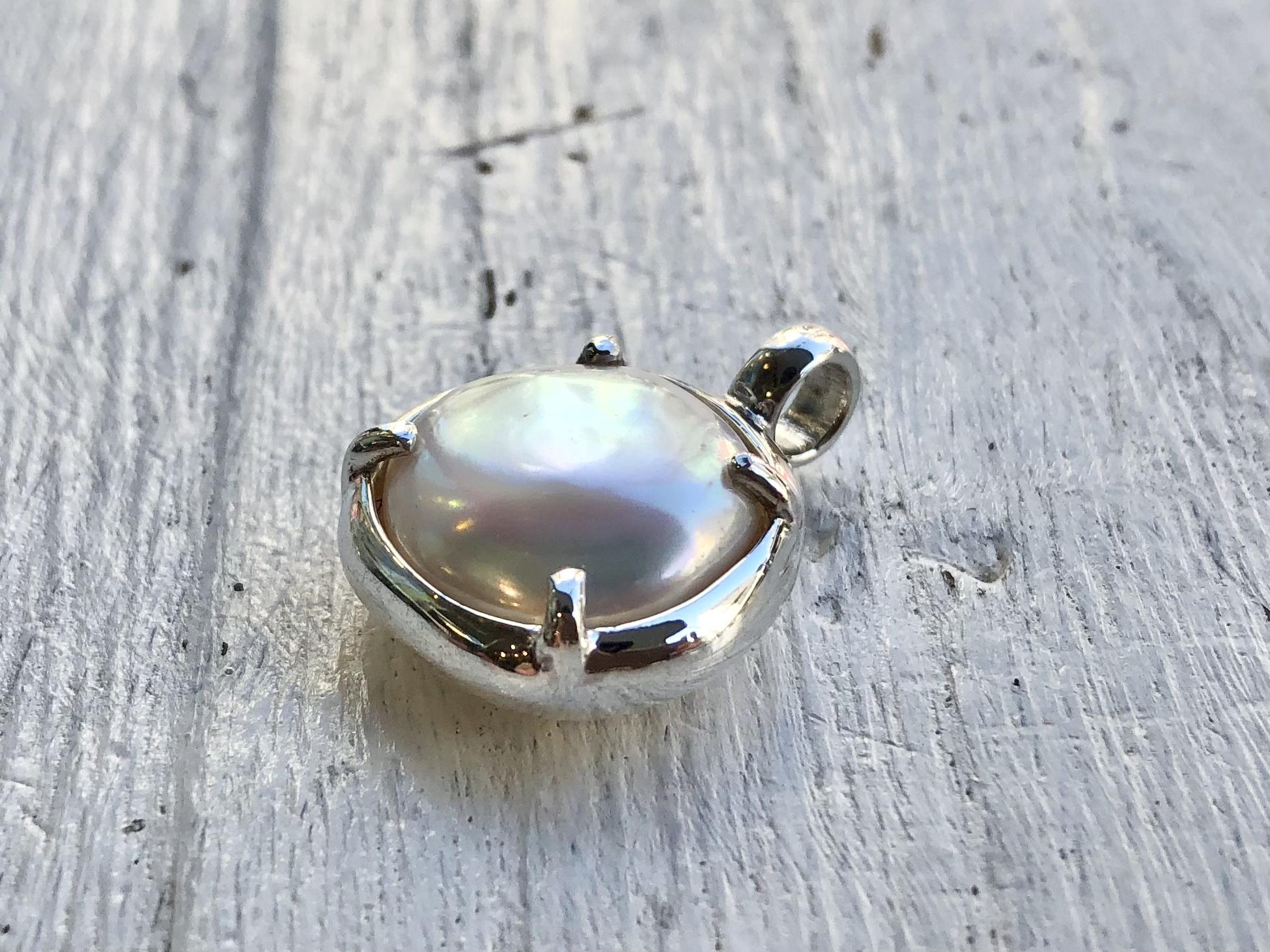 淡水パール/一点物ペンダントトップのみ/silver925/No.00195930