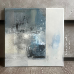 現代アート　羽　30×30㎝　大きめ　モダン　絵画　原画　抽象画　アートパネル 現代アート 花 約30×30㎝ 2枚セット 大きめ モダン 絵画 原画