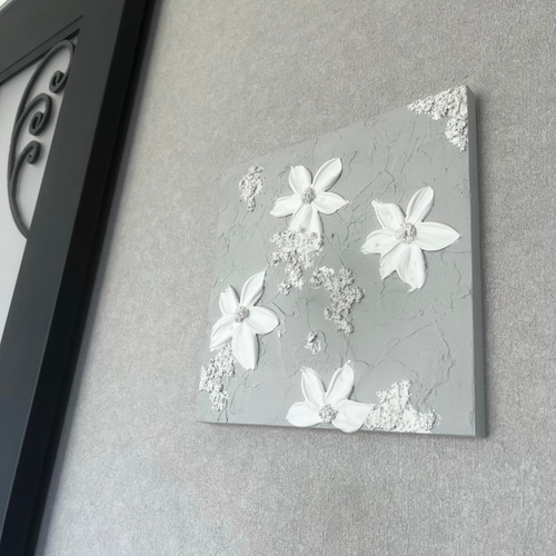 現代アート 花 テクスチャーアート モダン 絵画 抽象画 アート