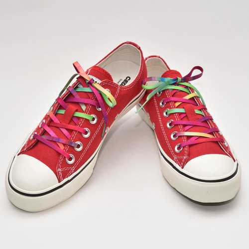 ひも ほどけにくいシューレース 平紐ノイズグリーン：靴紐：くつひも：平