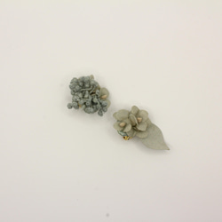 emerald green small flowers dyed to 'Japanese Ai ' 7枚目の画像