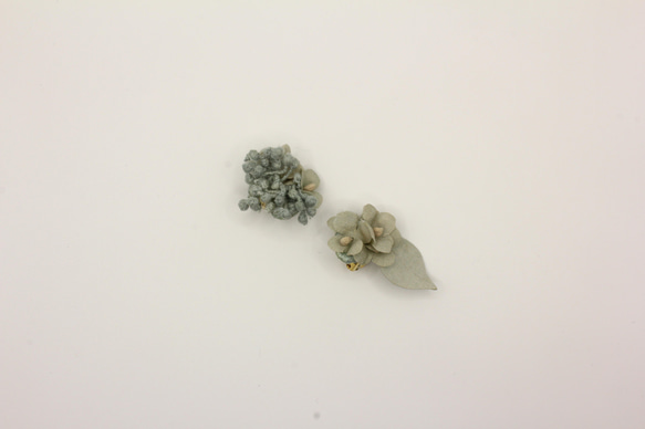 emerald green small flowers dyed to 'Japanese Ai ' 7枚目の画像