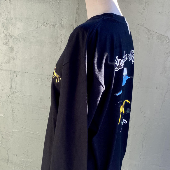 レア【HYDROGEN×HORIOKAMI】長袖カットソー ブラック トラ刺繍 レア【HYDROGEN×HORIOKAMI】長袖カットソー ブラック トラ刺繍 レア