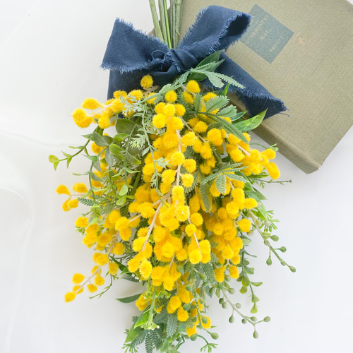 Natural＊ミモザとネイティブスワッグ♡ドライフラワースワッグ