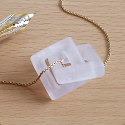 ☆ちょっと不思議な天然石のアクセサリー（ローズクォーツのペンダントトップ）　Dear Friend® 5枚目の画像