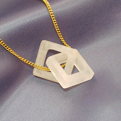 ☆ちょっと不思議な天然石のアクセサリー（ローズクォーツのペンダントトップ）　Dear Friend® 1枚目の画像