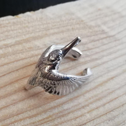 silver925　カワセミイヤーカフ 2枚目の画像