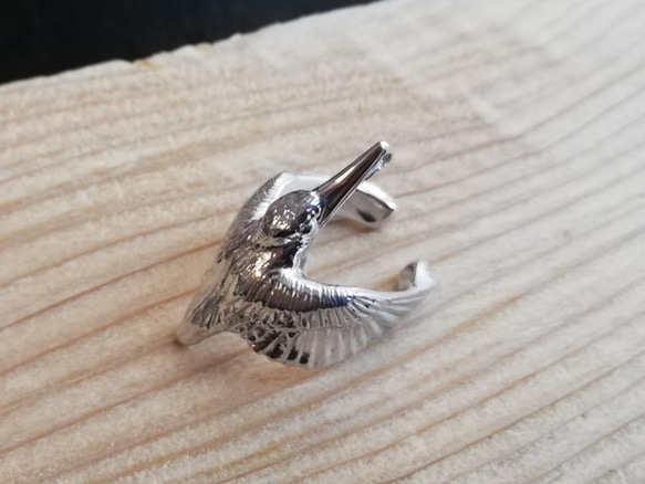 silver925　カワセミイヤーカフ 2枚目の画像