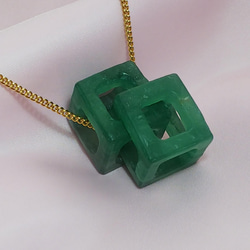 ☆ちょっと不思議な天然石のアクセサリー（アベンチュリンのチャーム）　Dear Friend® 4枚目の画像