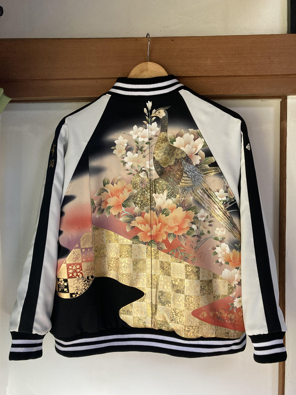 着物スカジャン 着物リメイク 留袖リメイク リバーシブル