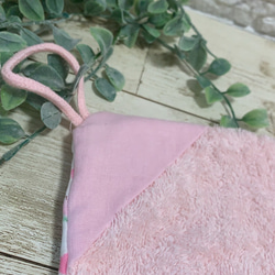 ループタオル☆枚数、色が選べる！お絵描きチューリップ3色展開！！パープル入荷 8枚目の画像