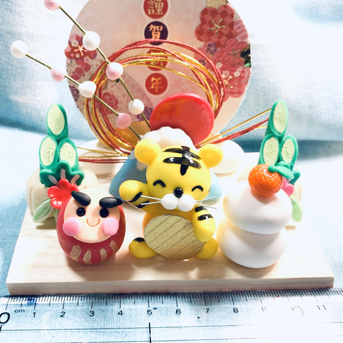 正月☆トラさん鏡餅