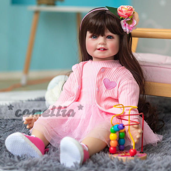 camellia˚』笑顔の赤ちゃん◎リボーンドール 赤ちゃん◎ロングヘア