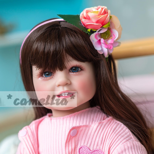 camellia˚』笑顔の赤ちゃん◎リボーンドール 赤ちゃん◎ロングヘア