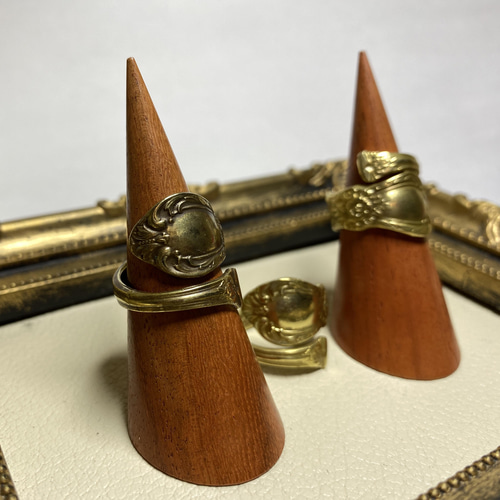 Spoon Ring☆真鍮☆彫金☆リング☆サイズ変更可能☆8~15号