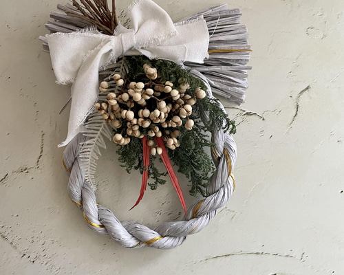 ナンキンハゼのお正月飾り しめ縄・しめ飾り 010101616 オトトイロイロ