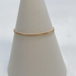 ＊mos＊　k18リング　ベネチアンチェーンリング　0.9㎜幅 k18リング k18ベネチアンチェーンリング 18金 18k ete好きの方に