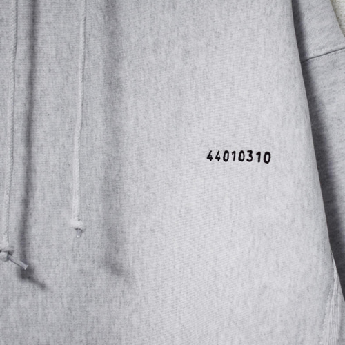 刺繍☆パーカー【プルオーバー】／いつもの黒のバーコード12oz