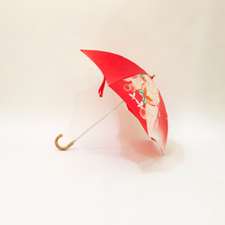 折り畳み着物日傘　絹の着物をアップサイクル　日本の職人が手仕事で制作　#27 3枚目の画像