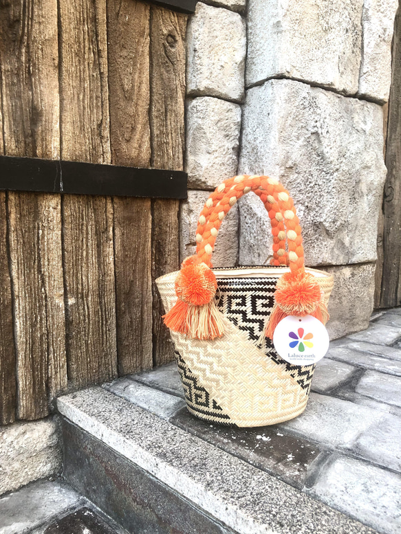 一つ一つ手作り 天然素材かごバッグ 中型 【公式通販】