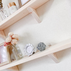 wood shelf 60cm 2点セット ナチュラル 5枚目の画像