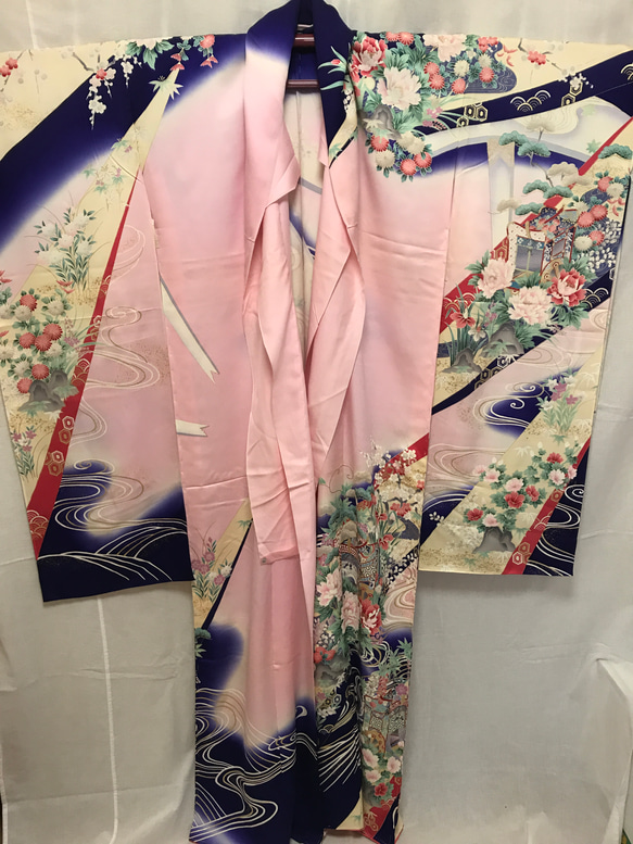 着物日傘　絹の着物をアップサイクル　日本の職人が手仕事で制作　#08 13枚目の画像