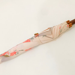 着物日傘　絹の着物をアップサイクル　日本の職人が手仕事で制作　★持ち込みのお着物でオーダーメイド可★ #20 5枚目の画像