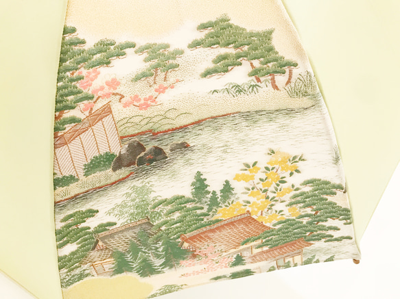 着物日傘　絹の着物をアップサイクル　日本の職人が手仕事で制作　#12 8枚目の画像