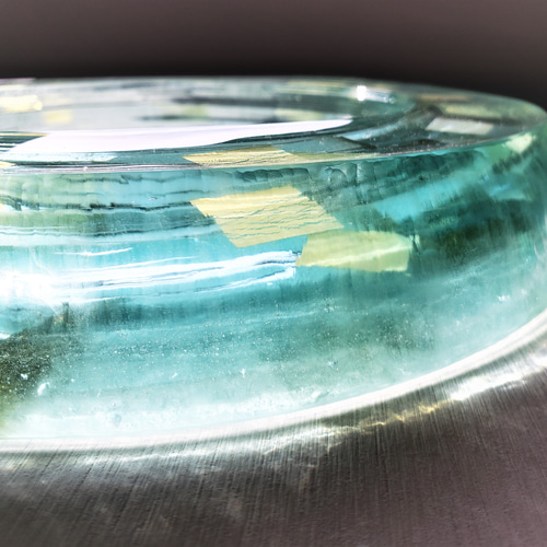 ガラス水盤 花器 積層銀澄散水盤 一輪挿し・花瓶・花器 スタジオ