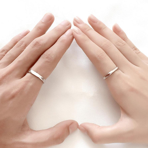 カップルペアリング フリーサイズ【セット】 結婚指輪 S 925