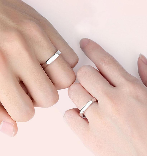 カップルペアリング　フリーサイズ【セット】 結婚指輪　S 925 シルバー　受注製作 4枚目の画像