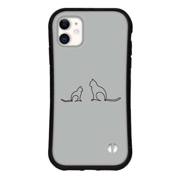 スマホケース カバー 猫 iPhone15 14 13 pro se iface型 グリップケース ネコ 送料無料 9枚目の画像