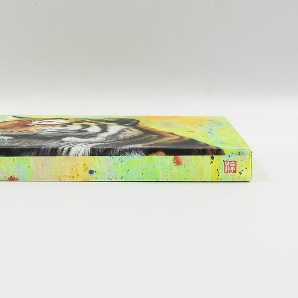 アートパネル 「光を浴びて（虎）」 A5サイズ/縁起物/ 寅/干支 /【再販】 7枚目の画像