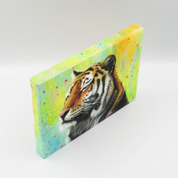 アートパネル 「光を浴びて（虎）」 A5サイズ/縁起物/ 寅/干支 /【再販】 4枚目の画像