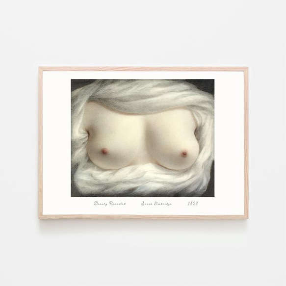Sarah Goodridge "Beauty Revealed" / アートポスター 絵画 体 胸 女性 ポートレート 1枚目の画像