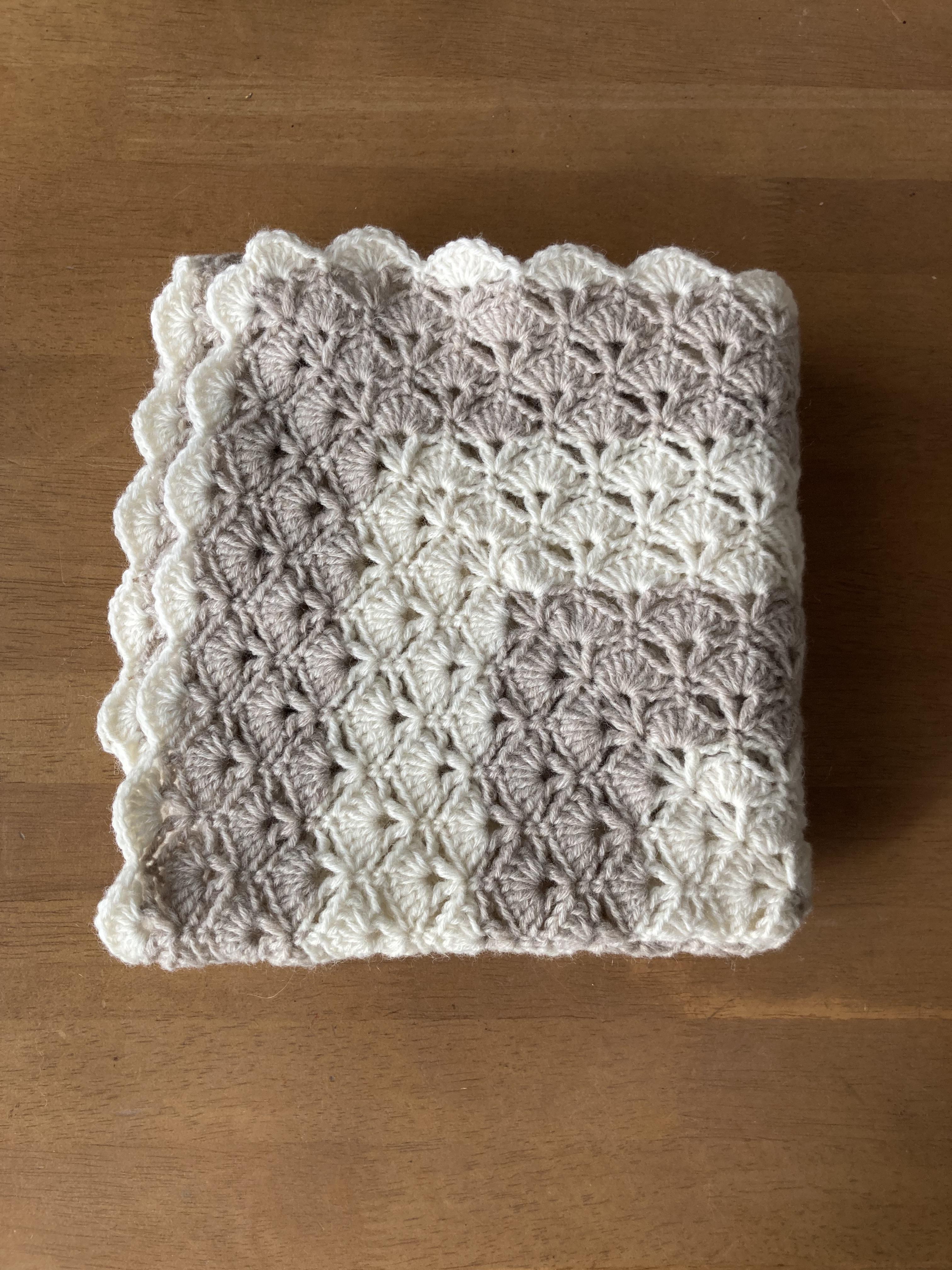 松編みモチーフのミニブランケット その他ファッション