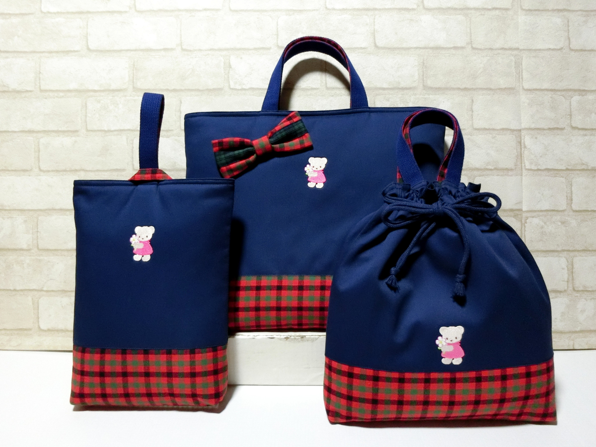 familiar クマデザイン バッグセット 5点セット ピンク クマデザイン ピンク familiar 5点セット バッグセット
