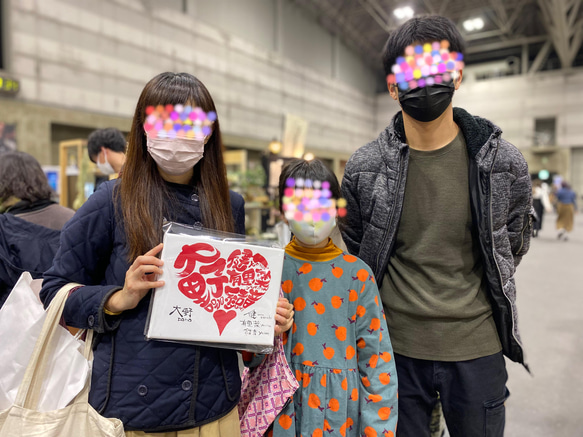 ハート♥️に文字入れ❶【キャンバスボード】 5枚目の画像