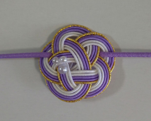 専用ページ　水引パーツ　パールビーズ梅結び 5ba7133160db2f5ea7548c2edf8b10