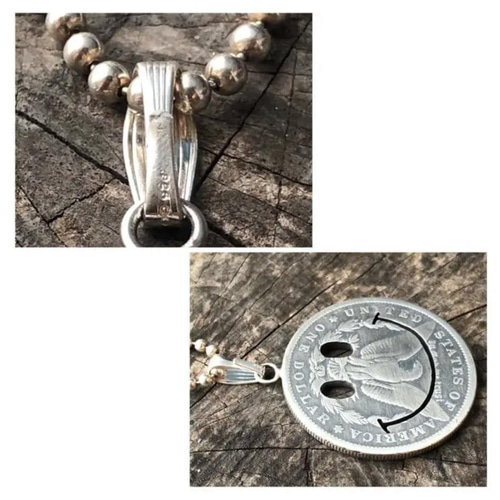 アメリカモルガンダラーカットコインペンダント アメリカン コイン