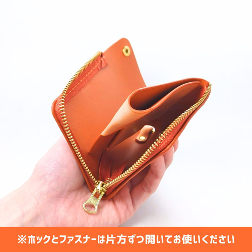【新品】L字ファスナー財布　ミニウォレット　本革　アラスカレザー　イエロー 新品】L字ファスナー財布 ミニウォレット 本革 アラスカレザー