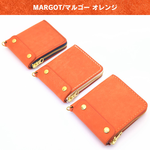 ページ移行済◇厚い革1枚のL字ファスナー財布【MARGOT/マルゴー