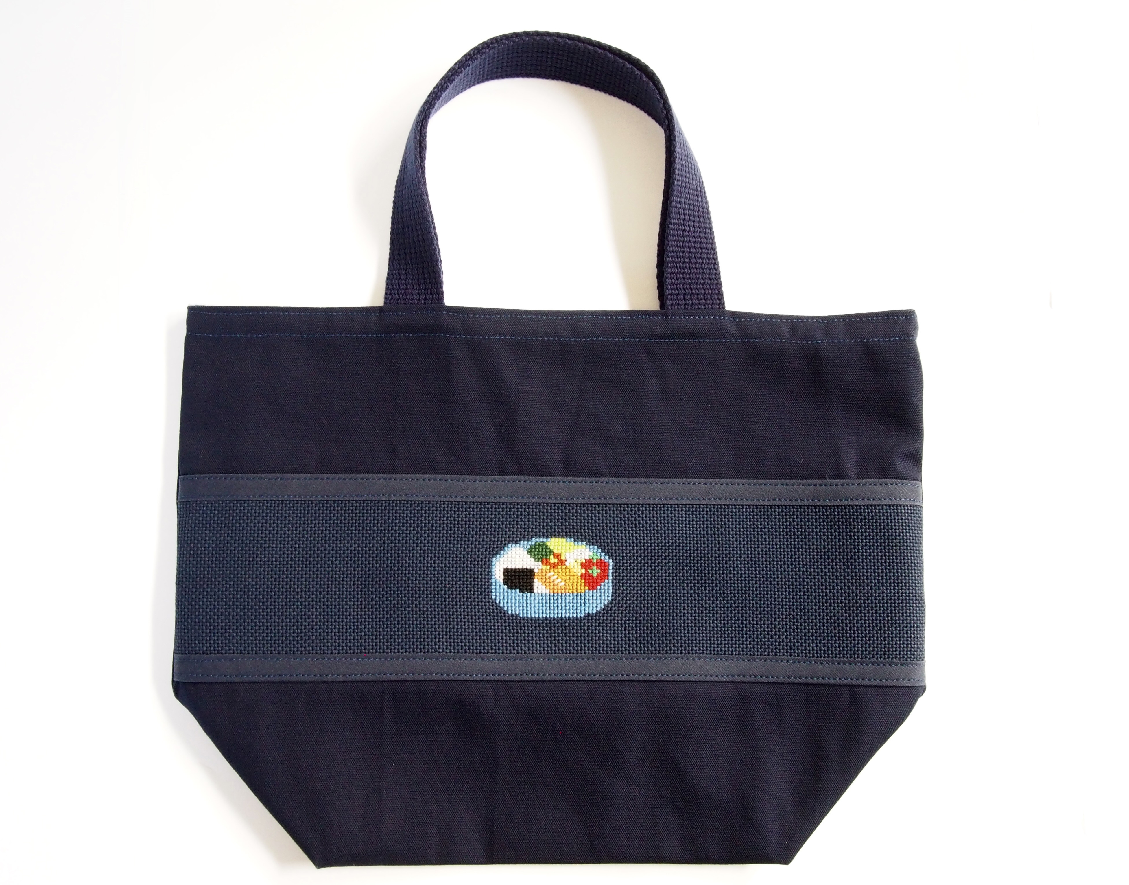 ランチバッグ（お弁当）～お受験・入園・入学に～　ネイビーバッグのお店★        Ω