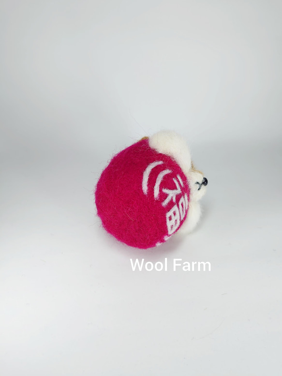 柴犬だるま(福)　～Wool Farm～　羊毛フェルト 7枚目の画像