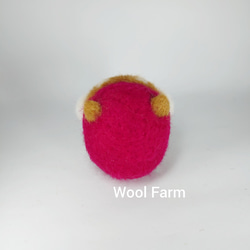 柴犬だるま(福)　～Wool Farm～　羊毛フェルト 6枚目の画像