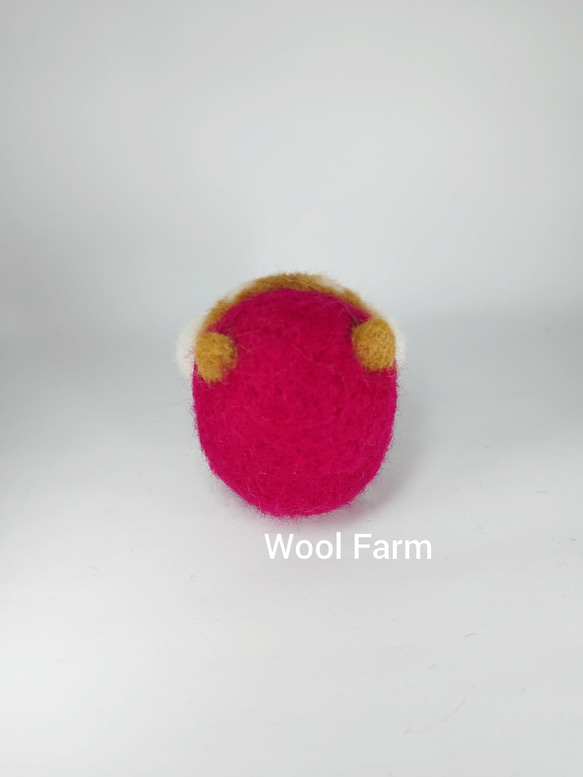 柴犬だるま(福)　～Wool Farm～　羊毛フェルト 6枚目の画像