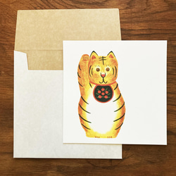 招き虎のポストカード（２枚セット） 3枚目の画像