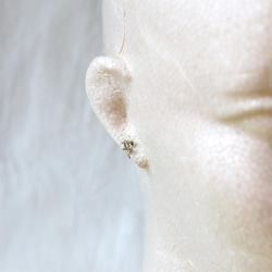 毛坯鑽石英小巧耳環（一件/一隻） 第8張的照片